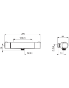 Termostatinis dušo maišytuvas Oras Nova