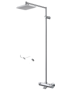Termostatinis lietaus dušo komplektas Oras Optima, su rankenėlėm