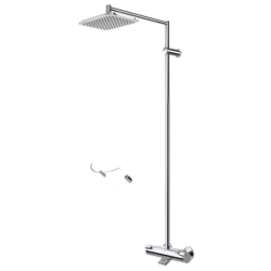 Termostatinis lietaus dušo komplektas Oras Optima, su rankenėlėm