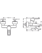 Vonios ir dušo maišytuvas Oras Twista