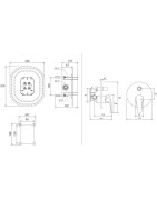 Vonios/dušo maišytuvo dekoratyvinė dalis Ravak Rosa RS 065.00