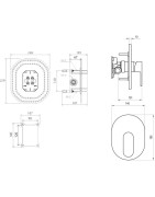 Potinkinis dušo maišytuvas Ravak Chrome CR 066.00