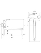 Praustuvo/vonios/dušo maišytuvas Ravak Rosa RS 051.00