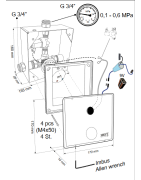 Dušo daviklis Sanela SLS02PB, maitinamas 9V baterija