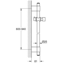 Dušo stovas Grohe Rainshower, 90cm