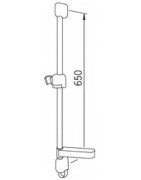 Dušo stovas Oras Sensiva, 65cm