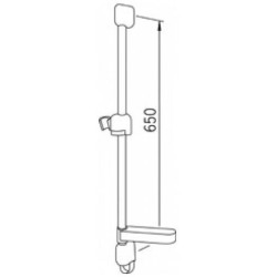 Dušo stovas Oras Sensiva, 65cm