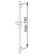 Dušo stovas Oras Natura, 74cm