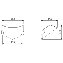 Lentynėlė muilui ir šampūnui Oras Hydra, skaidri