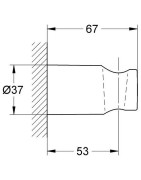 Dušo laikiklis Grohe Rainshower, nesukiojamas