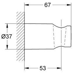 Dušo laikiklis Grohe Rainshower, nesukiojamas