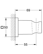 Dušo galvos laikiklis Grohe Rainshower, nesukiojamas