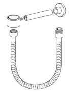 Dušo laikiklis Gustavsberg, su pajungimo žarna