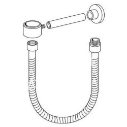 Dušo laikiklis Gustavsberg, su pajungimo žarna