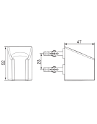 Rankinio dušo laikiklis Oras Apollo, plastikinis