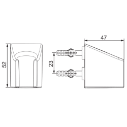 Rankinio dušo laikiklis Oras Apollo, plastikinis