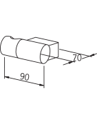 Rankinio dušo laikiklis Oras Hydra, plastikinis