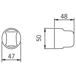 Laikiklis dušui Oras Sensiva, Apollo, Bidette, baltas