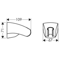 Dušo laikiklis Hansgrohe Porter E