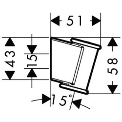 Dušo laikiklis Hansgrohe Porter Classic