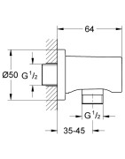 Jungtis potinkiniam dušui Grohe Rainshower