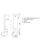 Dušo panelė Sanela SLSN 01EB, maitinama 9V baterija