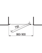 Dušo durys Jika Lyra Plus 90, vieno elemento, varstomos