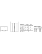 Dušo durys Ideal Standard Kubo 150cm, stumdomos