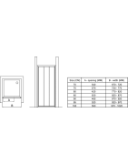 Dušo durys Ideal Standard Connect 90cm, stumdomos, sidabras