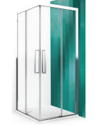 Dušo durys Roth ESC2L Black, varstomos