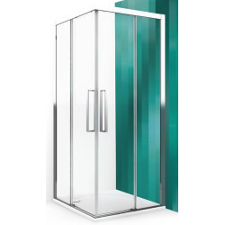 Dušo durys Roth ESC2P Black, varstomos