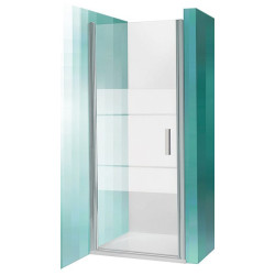 Dušo durys Roth TCN1 Silver, varstomos, skaidrus stiklas