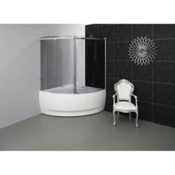 Vonia Balteco Linea 150x150 cm, su apdaila E17, masažinė