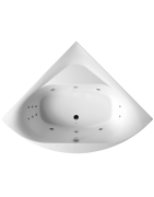 Vonia Balteco Linea 150x150cm, su apdaila E17, masažinė