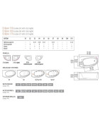 Vonia Balteco Eclipse 169x97cm, su apdaila E15 (dešinė)