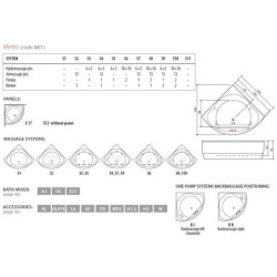 Vonia Balteco Metro 155x155 cm, be apdailos E12