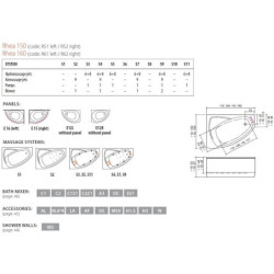 Vonia Balteco Rhea 149x100 cm, su apdaila E15/E16
