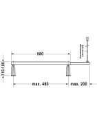 Atrama voniai Duravit D-Code 140x140cm