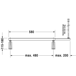 Atrama voniai Duravit D-Code 140x140cm