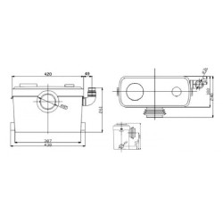 Nuotekų siurblinė Ibo SANIBO 5