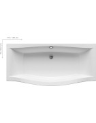Vonia Ravak Magnolia 170x75cm, balta