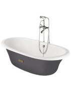 Vonia Roca Newcast 170x85cm, pilka, su antislip