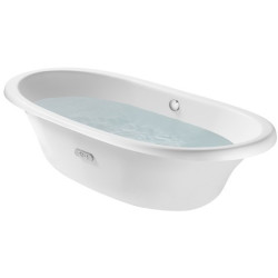 Vonia Roca Newcast 170x85cm, balta, su antislip