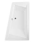 Kampinė asimetrinė vonia Roth Kubic A 170x110 cm, R