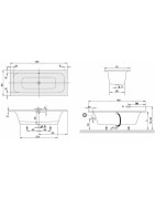 Stačiakampė vonia Villeroy Boch Loop&Friends 180x80cm