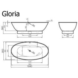 Vonia Vispool Gloria 184x90 cm