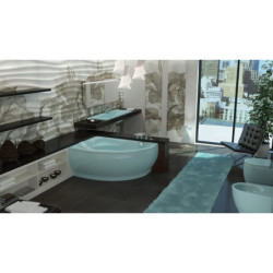 Vonia Vispool Lago 153x106cm, kampinė, dešinė