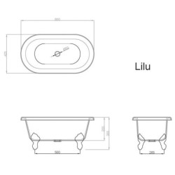 Vonia Vispool Lilu 80x42cm