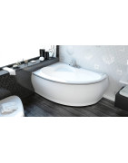 Vonia Vispool Marea 174x118cm, kampinė, kairė