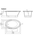 Vonia Vispool Solare 179x107cm, ovali